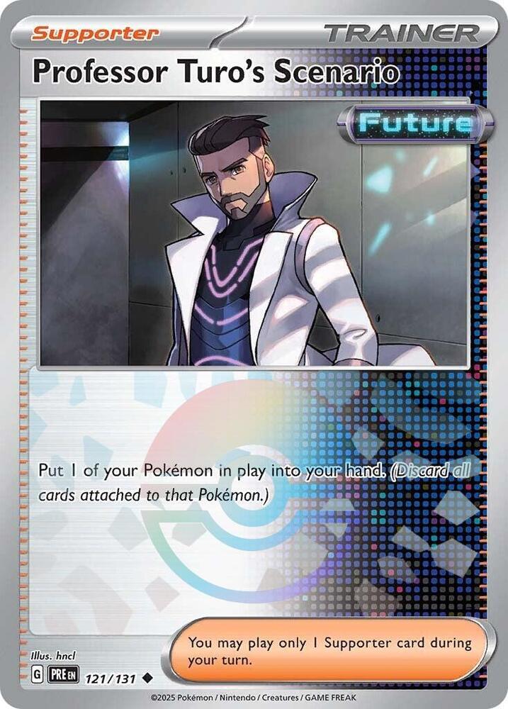 Professor Turo's Scenario (121/131) (Poke Ball Pattern) [Scarlet & Violet: Prismatic Evolutions] | Good Games Adelaide SA