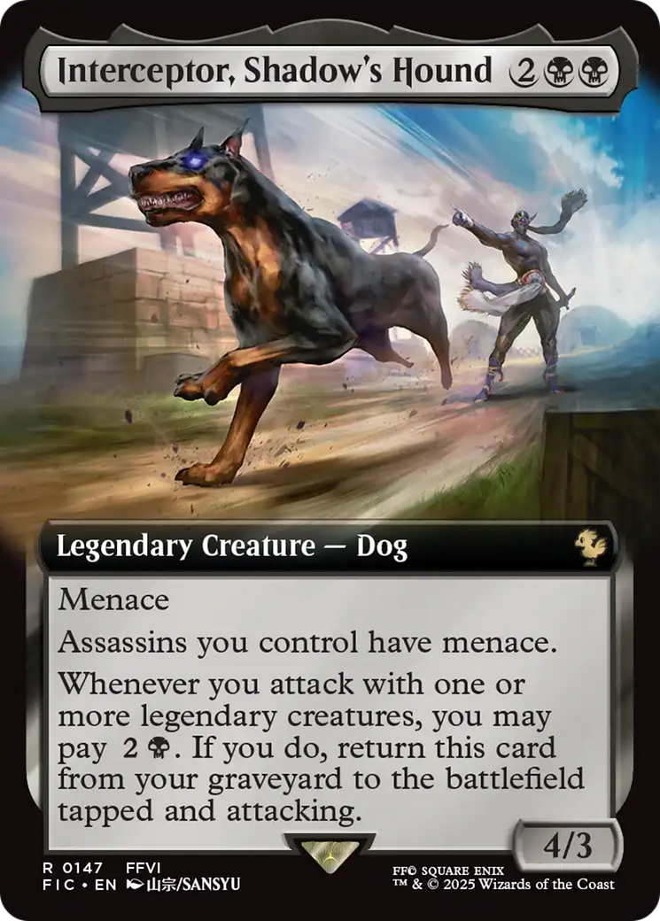 Interceptor, Shadow's Hound (Extended Art) [FINAL FANTASY Commander] | Good Games Adelaide SA