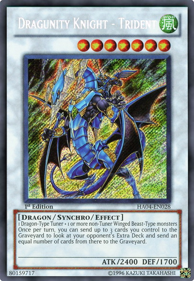 Dragunity Knight - Trident [HA04-EN028] Secret Rare | Good Games Adelaide SA