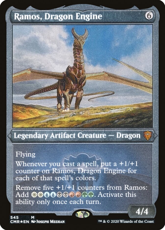 Ramos, Dragon Engine (Foil Etched) [Commander Legends] | Good Games Adelaide SA