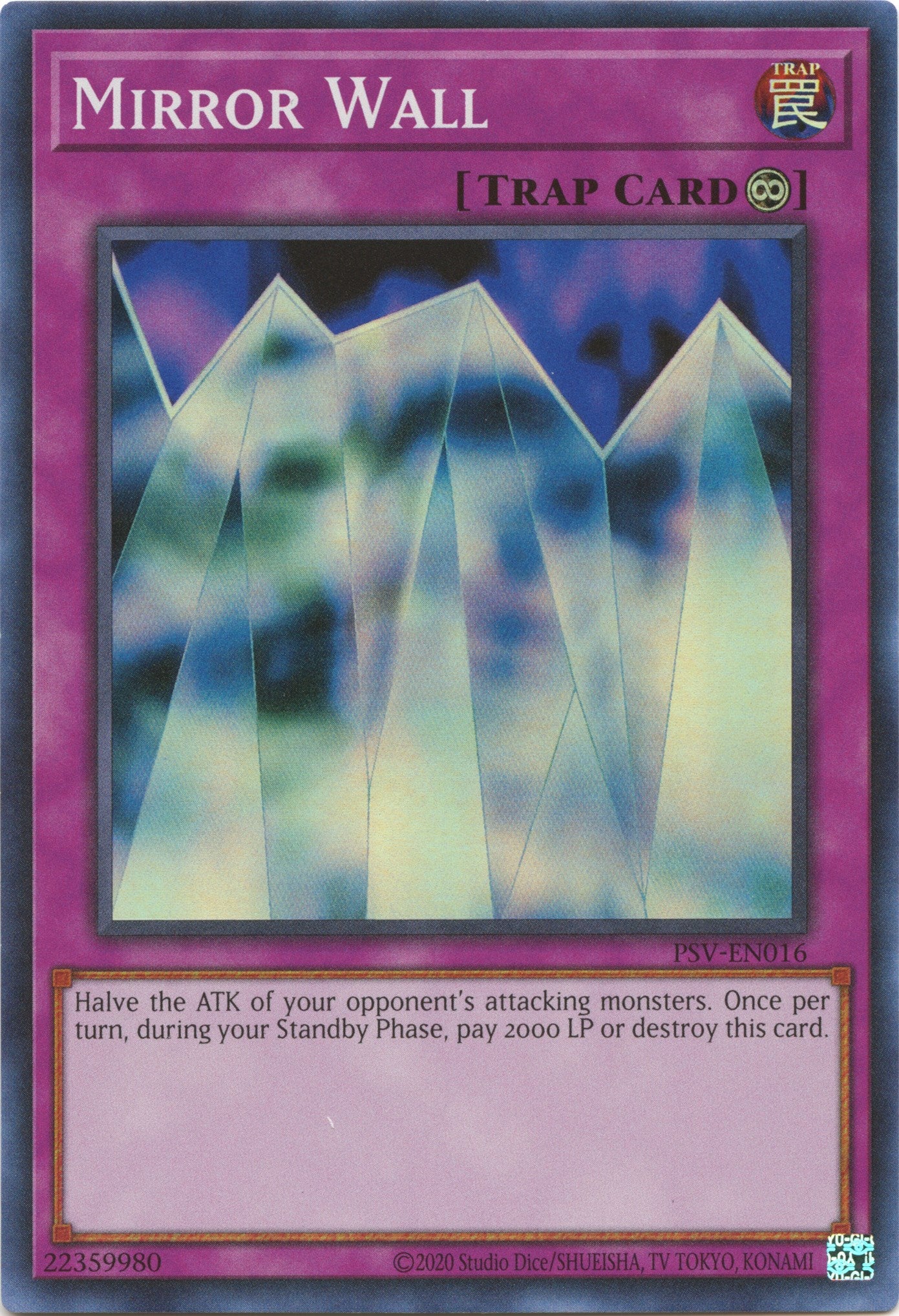 Mirror Wall (25th Anniversary) [PSV-EN016] Super Rare | Good Games Adelaide SA