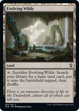 Evolving Wilds 352 (Commander Legends: Battle for Baldur's Gate)  - Foil | Good Games Adelaide SA