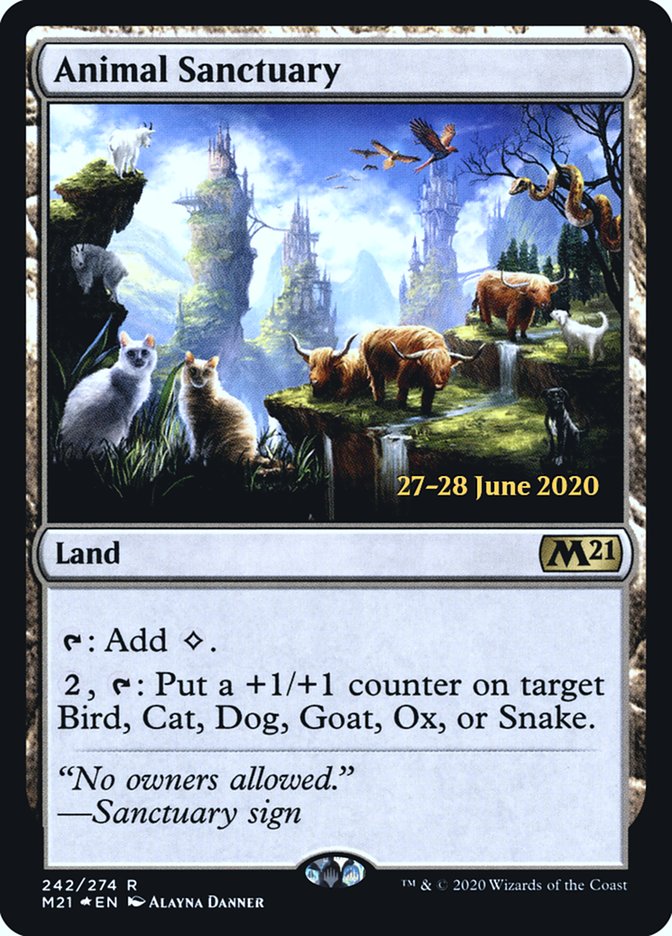 Animal Sanctuary  [Core Set 2021 Prerelease Promos] | Good Games Adelaide SA