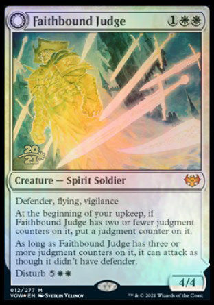 Faithbound Judge // Sinner's Judgment [Innistrad: Crimson Vow Prerelease Promos] | Good Games Adelaide SA