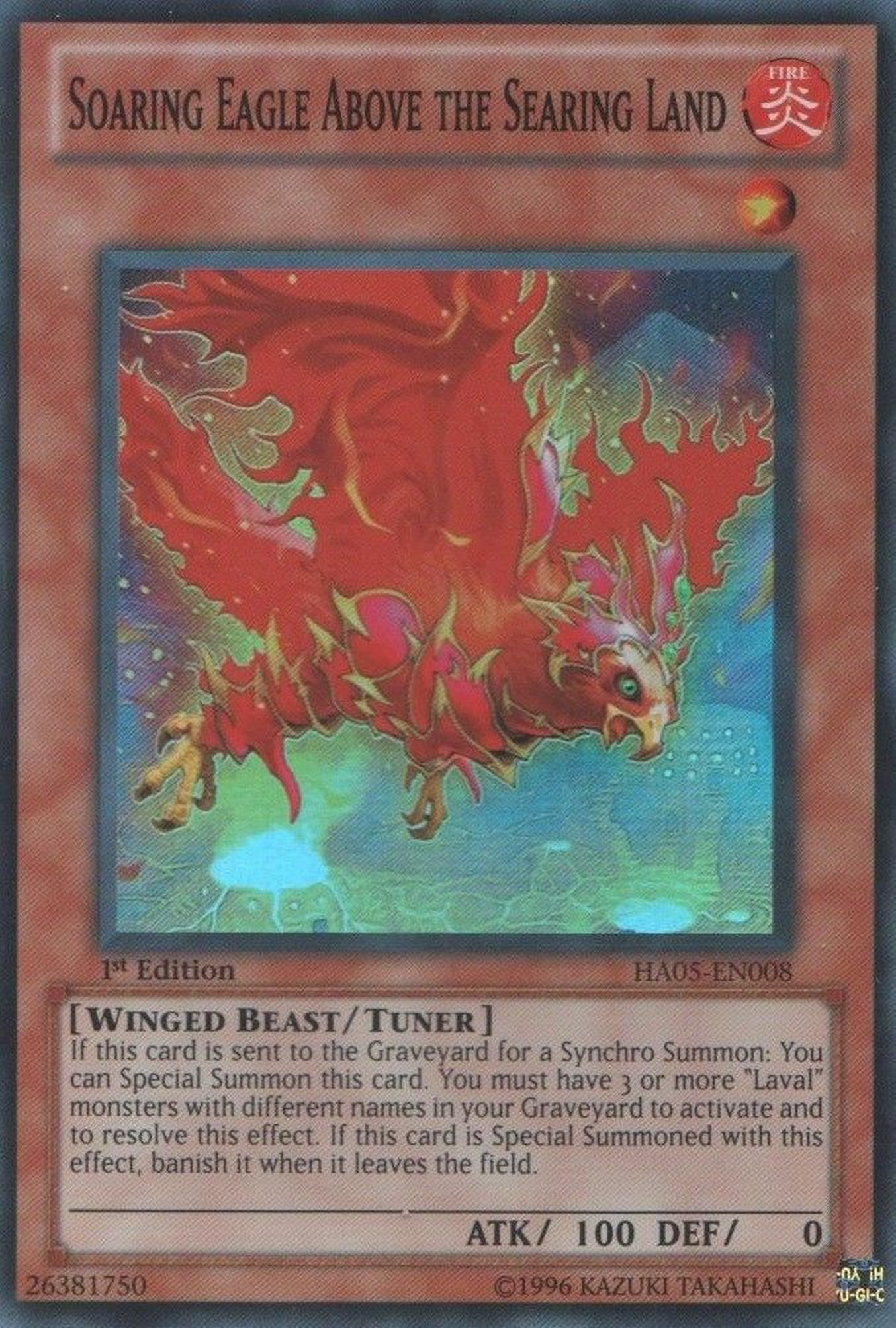 Soaring Eagle Above the Searing Land [HA05-EN008] Super Rare | Good Games Adelaide SA