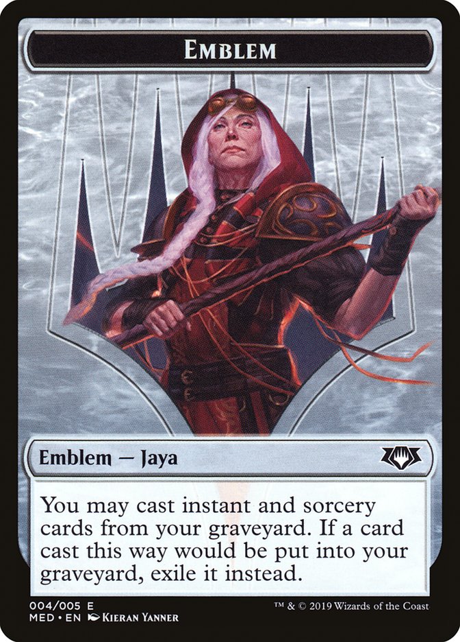 Emblem -  Jaya Ballard [Mythic Edition Tokens] | Good Games Adelaide SA