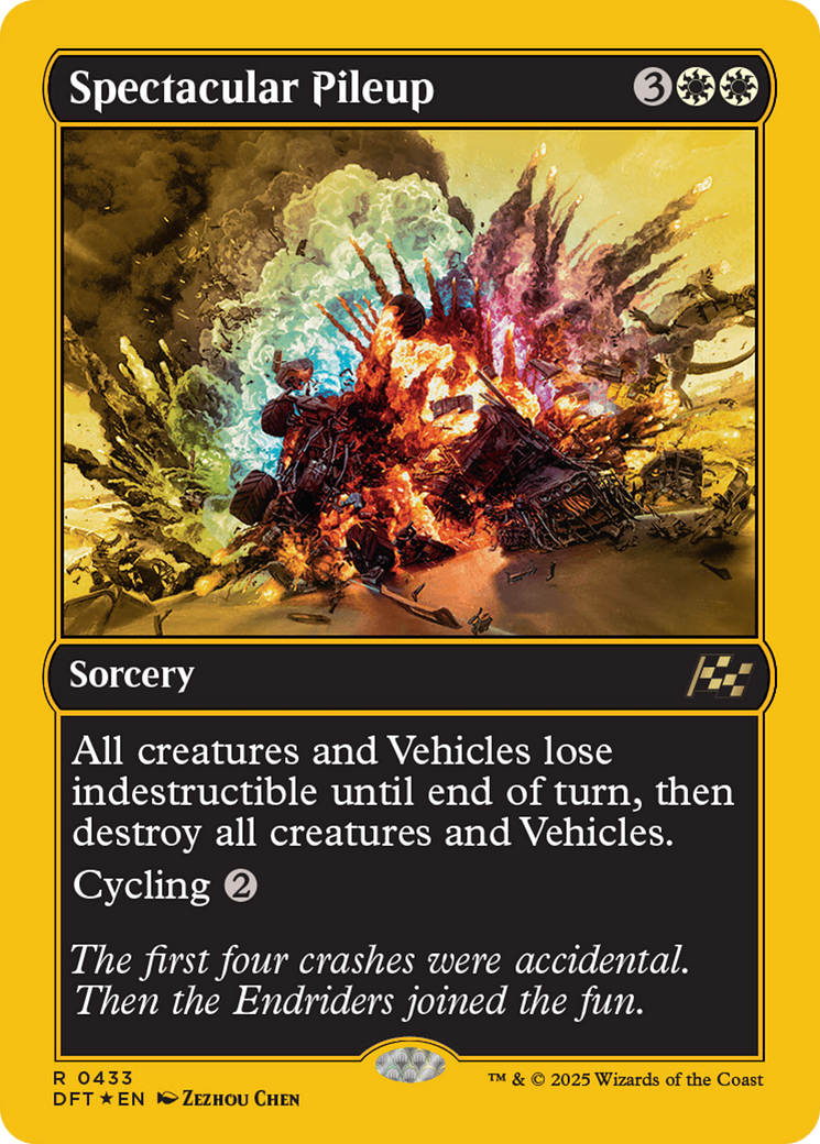Spectacular Pileup (First-Place Foil) [Aetherdrift] | Good Games Adelaide SA