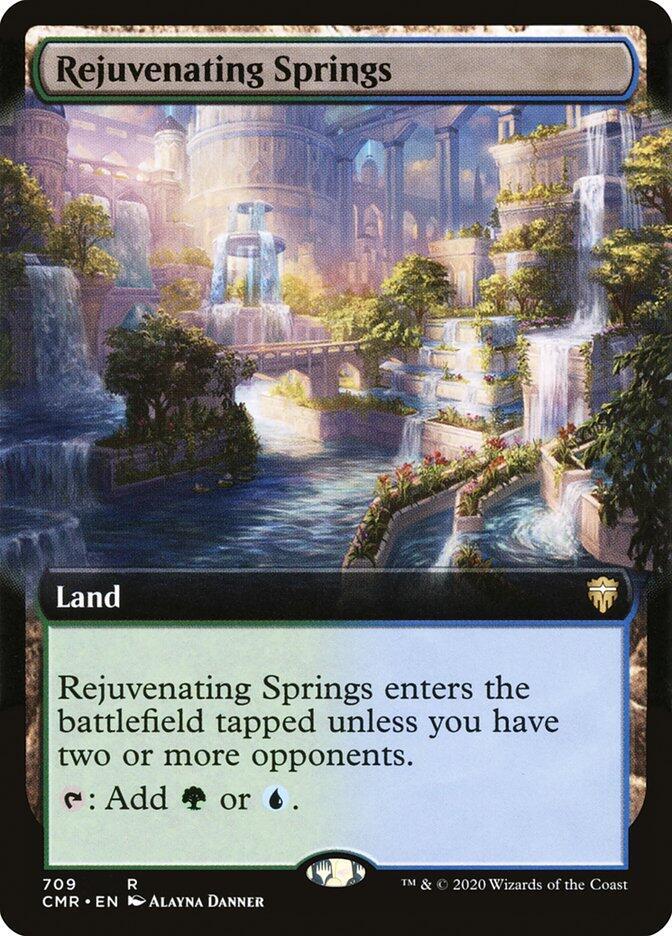 Rejuvenating Springs 709 (Commander Legends)  - Extended Art Foil | Good Games Adelaide SA