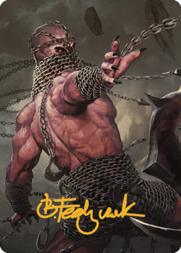 Chain Devil Art Card (Gold-Stamped Signature) [Commander Legends: Battle for Baldur's Gate Art Series] | Good Games Adelaide SA