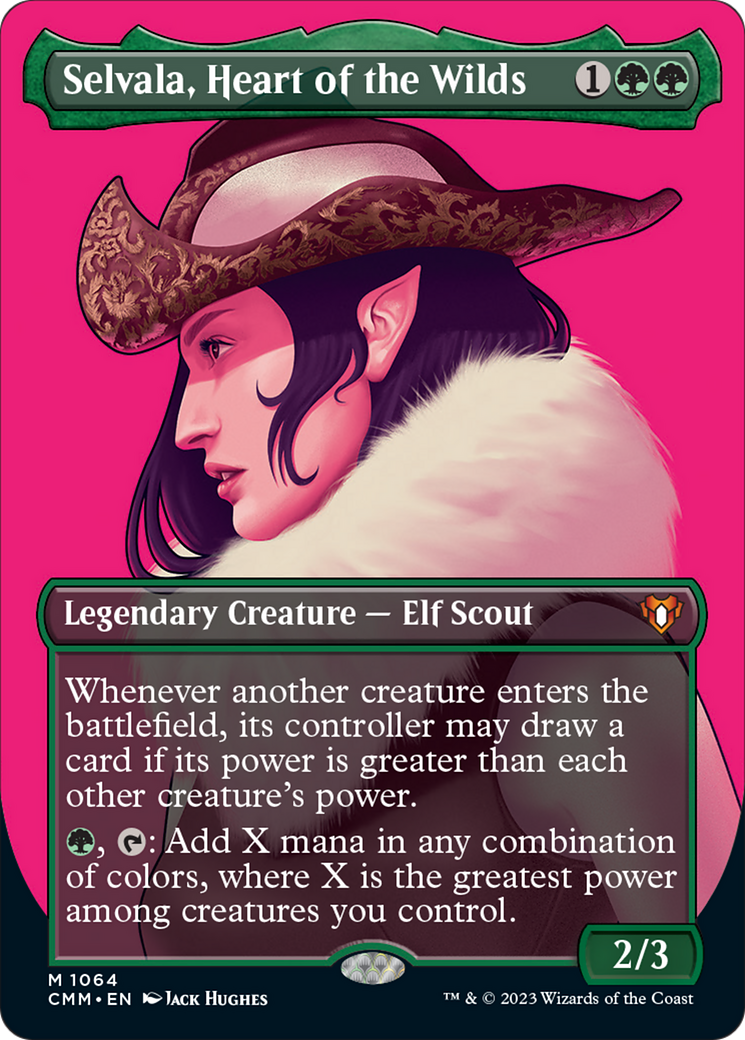 Selvala, Heart of the Wilds (Textured Foil) [Commander Masters] | Good Games Adelaide SA