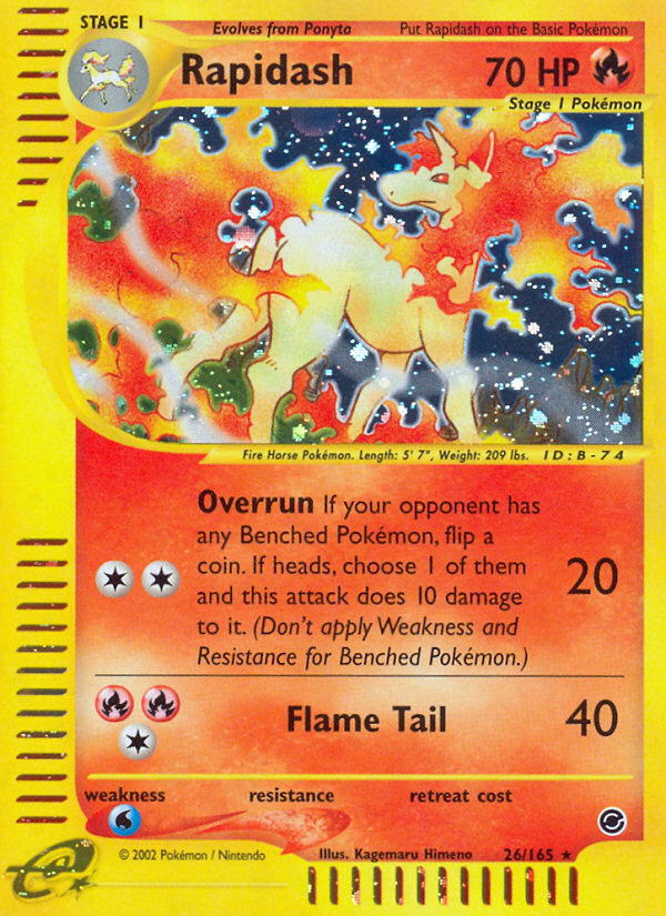 Rapidash (26/165) [Expedition: Base Set] | Good Games Adelaide SA