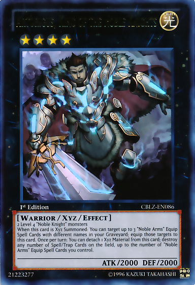 Artorigus, King of the Noble Knights [CBLZ-EN086] Ultra Rare | Good Games Adelaide SA