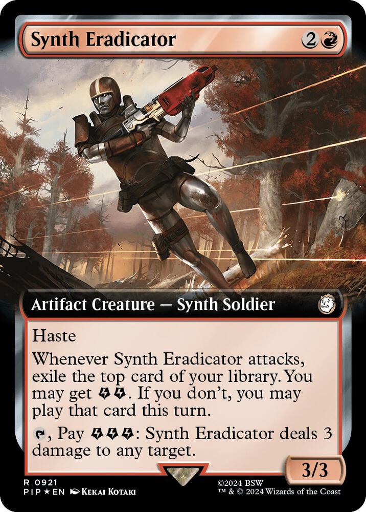 Synth Eradicator 921 (Universes Beyond: Fallout)  - Foil | Good Games Adelaide SA