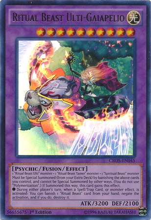 Ritual Beast Ulti-Gaiapelio [CROS-EN045] Ultra Rare | Good Games Adelaide SA
