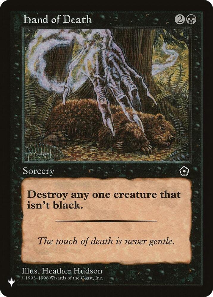 Hand of Death  (The List Reprints)  | Good Games Adelaide SA