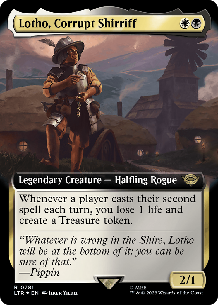 Lotho, Corrupt Shirriff (Extended Art) (Surge Foil) [The Lord of the Rings: Tales of Middle-Earth] | Good Games Adelaide SA
