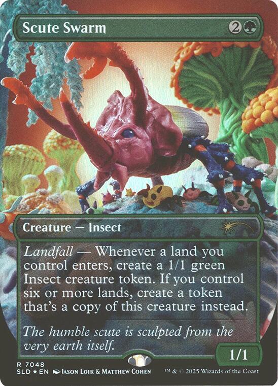 Scute Swarm Rainbow Foil 7048 (Secret Lair Drop Series)  - Foil | Good Games Adelaide SA