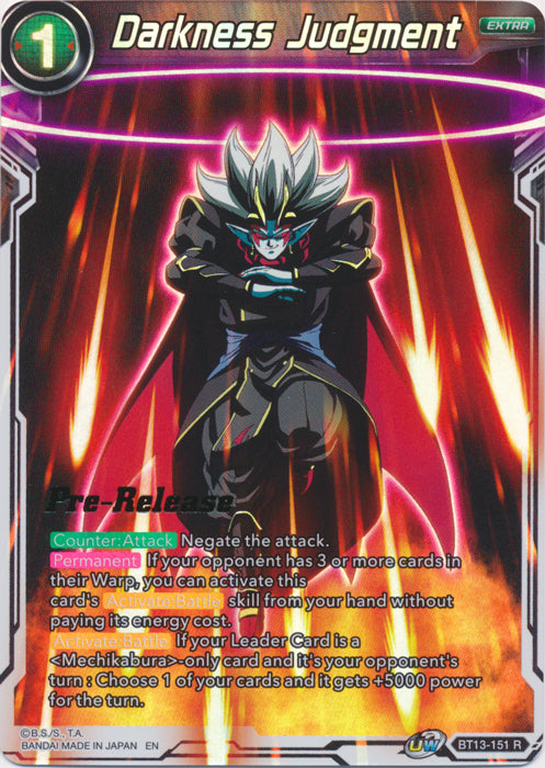Darkness Judgment (BT13-151) [Supreme Rivalry Prerelease Promos] | Good Games Adelaide SA