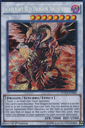 Scarlight Red Dragon Archfiend [DOCS-EN046] Secret Rare | Good Games Adelaide SA