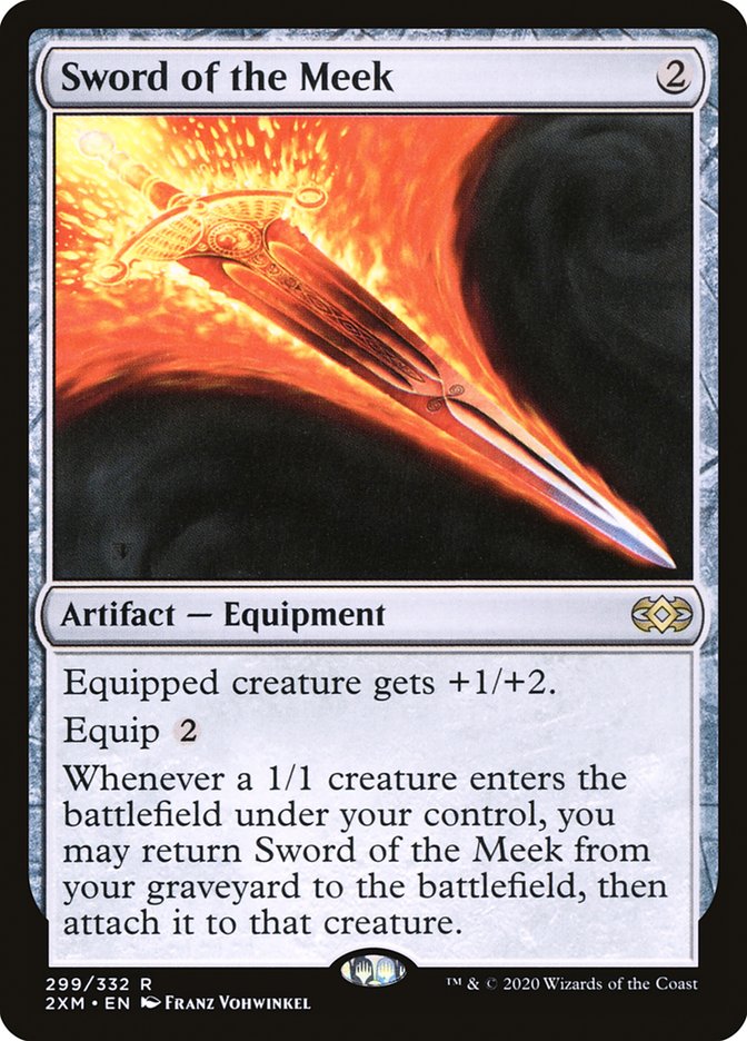 Sword of the Meek 299 (Double Masters)  - Foil | Good Games Adelaide SA