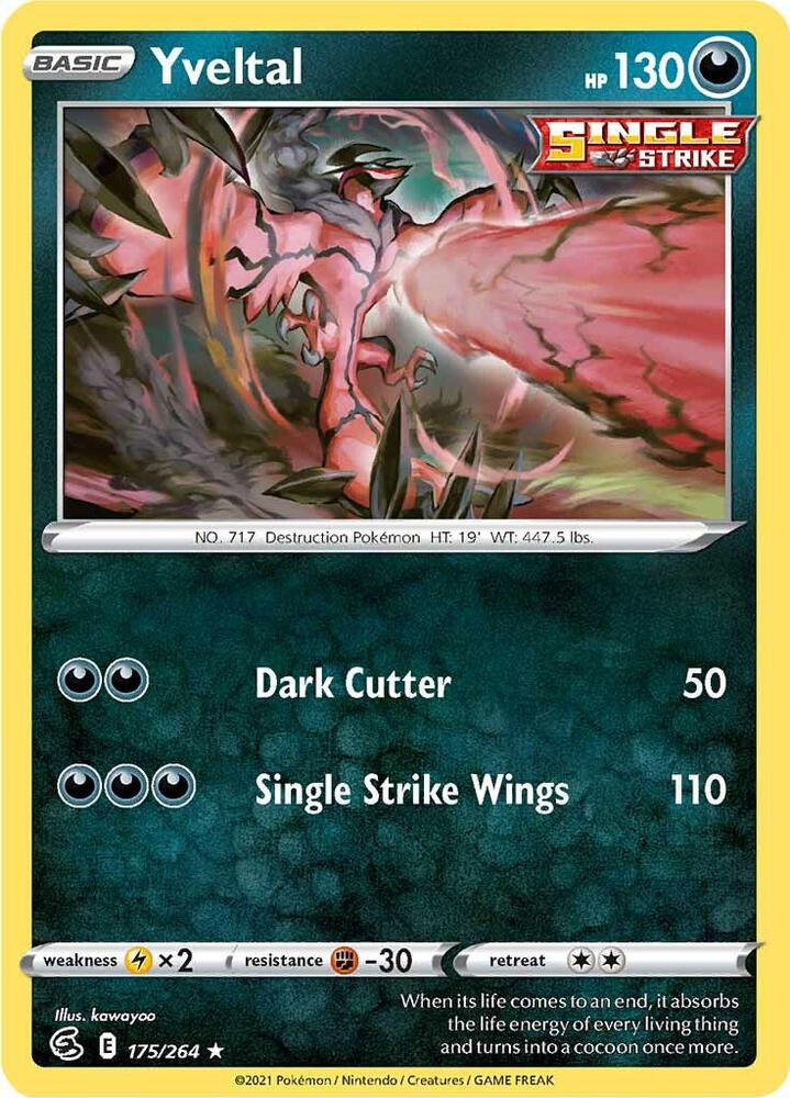 Yveltal 175/264 (SWSH08: Fusion Strike)  | Good Games Adelaide SA