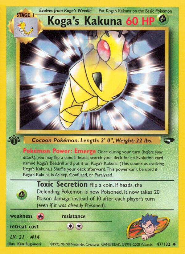 Koga's Kakuna 047/132 (Gym Challenge)  - 1st Edition | Good Games Adelaide SA