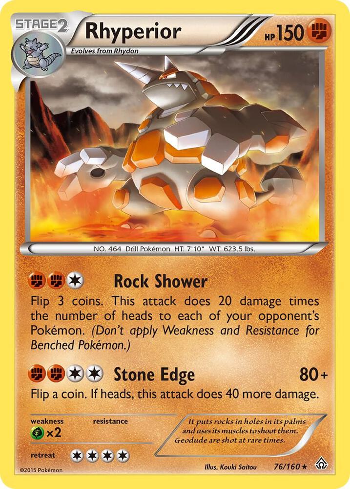 Rhyperior 76/160 (XY - Primal Clash)  | Good Games Adelaide SA