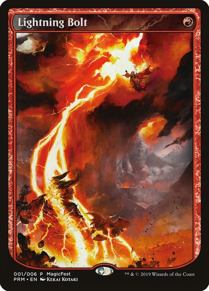 Lightning Bolt 1 (MagicFest Cards)  - Foil | Good Games Adelaide SA