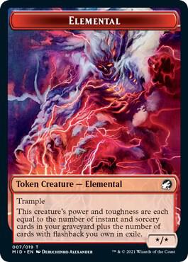 Elemental Token 7 (Innistrad: Midnight Hunt)  | Good Games Adelaide SA