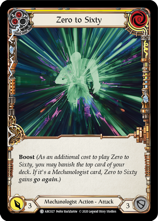 Zero to Sixty (Yellow) [U-ARC027] Unlimited Rainbow Foil | Good Games Adelaide SA