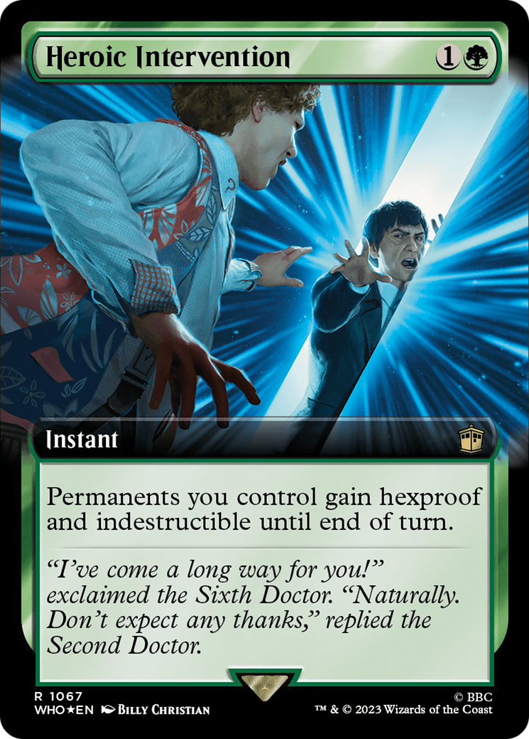 Heroic Intervention (Extended Art) (Surge Foil) [Doctor Who] | Good Games Adelaide SA