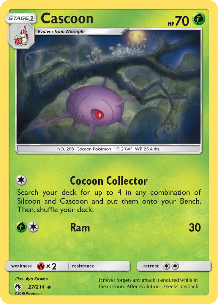 Cascoon (27/214) [Sun & Moon: Lost Thunder] | Good Games Adelaide SA