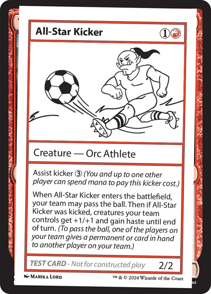 All-Star Kicker  (Mystery Booster 2 Playtest Cards)  | Good Games Adelaide SA