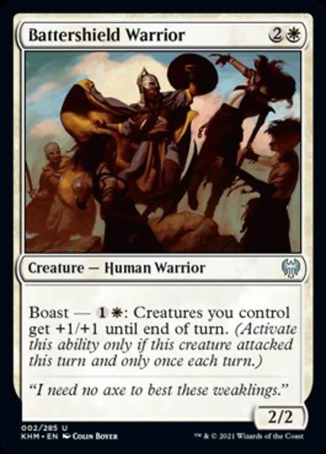 Battershield Warrior [Kaldheim] | Good Games Adelaide SA