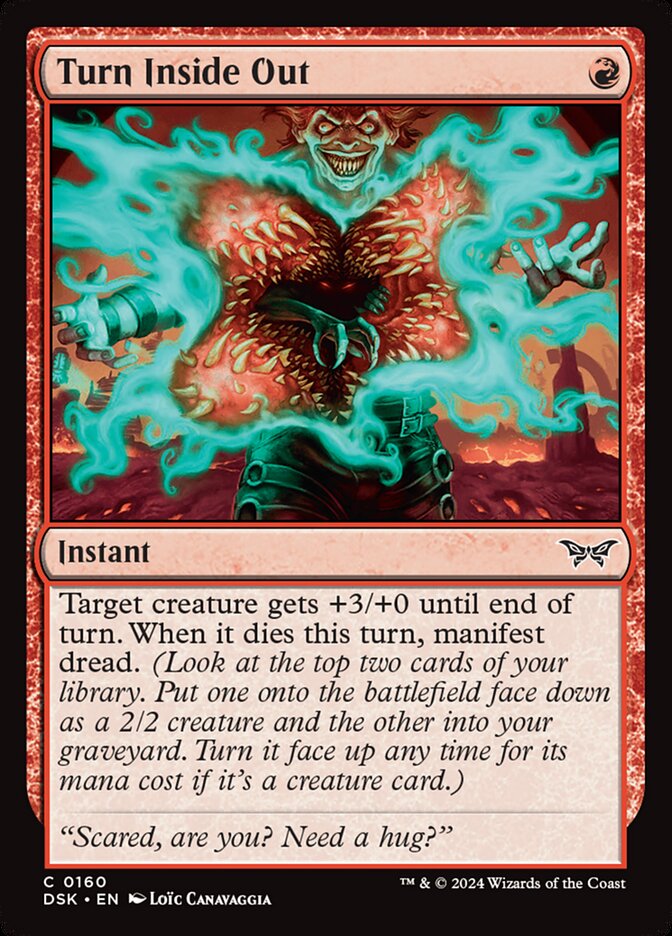 Turn Inside Out 160 (Duskmourn: House of Horror)  - Foil | Good Games Adelaide SA