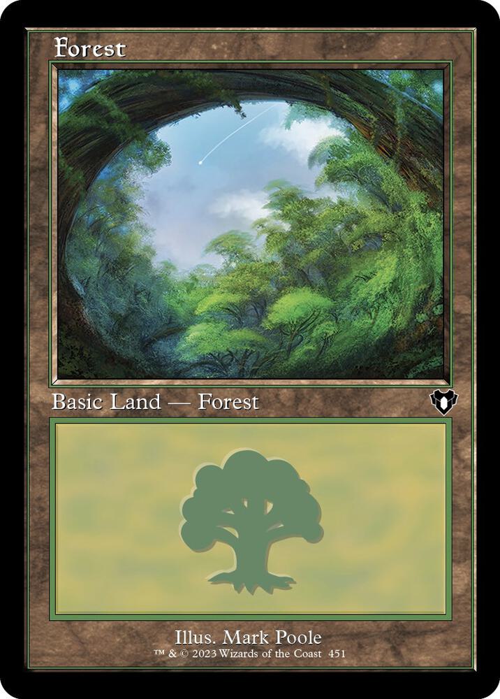 Forest 451 Retro Frame 451 (Commander Masters)  | Good Games Adelaide SA