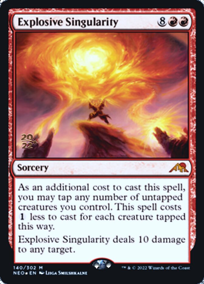 Explosive Singularity [Kamigawa: Neon Dynasty Prerelease Promos] | Good Games Adelaide SA