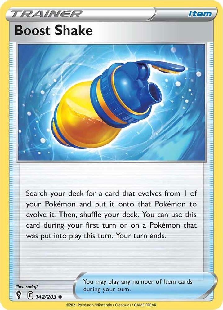 Boost Shake 142/203 (SWSH07: Evolving Skies)  | Good Games Adelaide SA