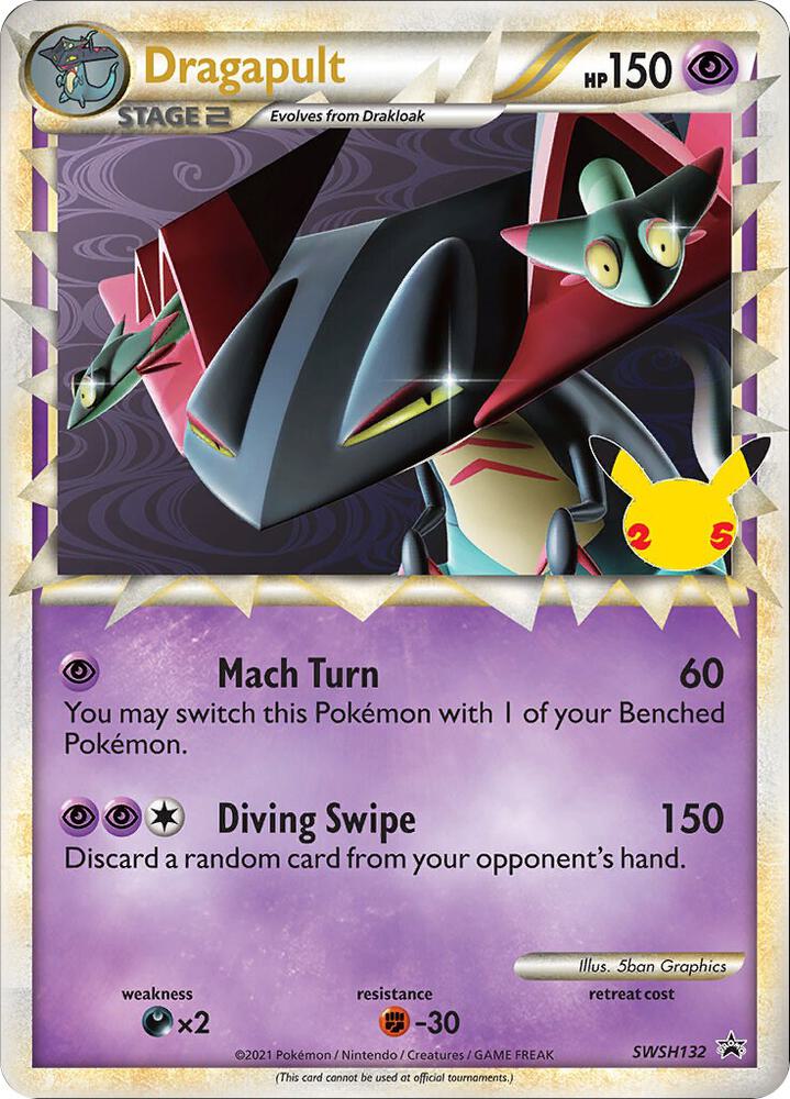 Dragapult Prime SWSH132 SWSH132 (Jumbo Cards)  - Holofoil | Good Games Adelaide SA