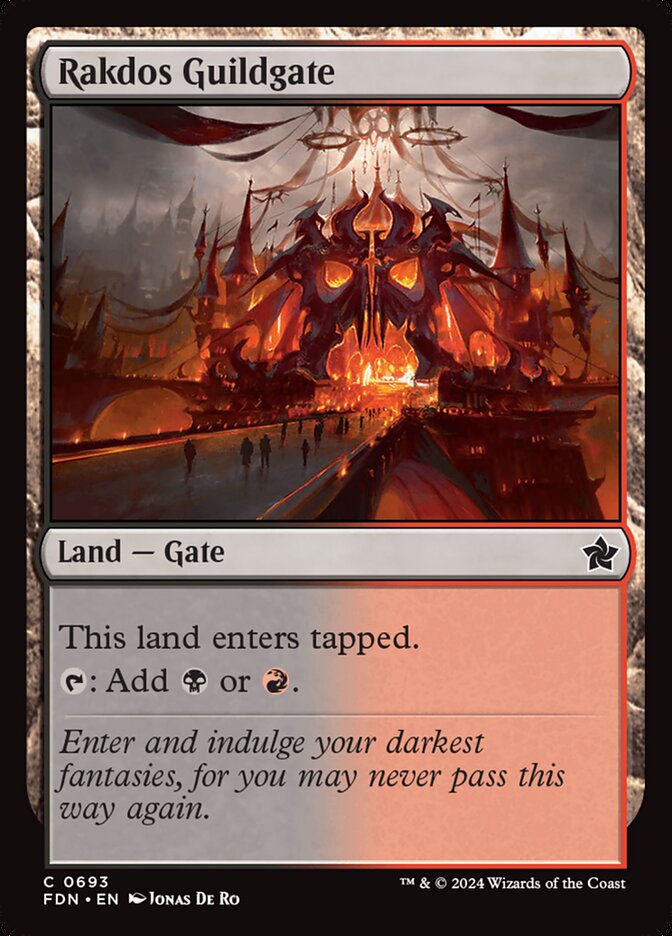 Rakdos Guildgate 693 (Foundations)  | Good Games Adelaide SA