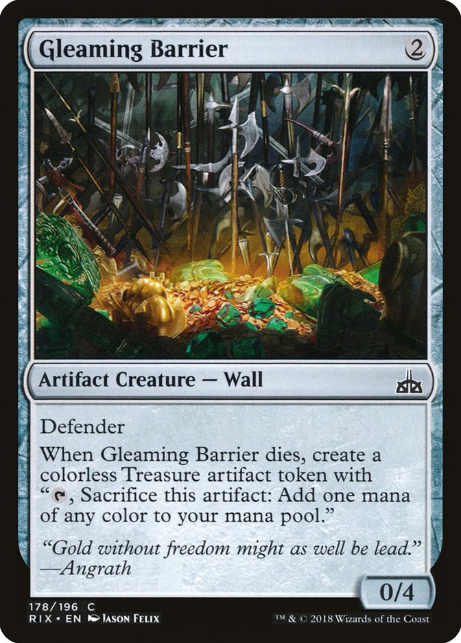 Gleaming Barrier [Rivals of Ixalan] | Good Games Adelaide SA