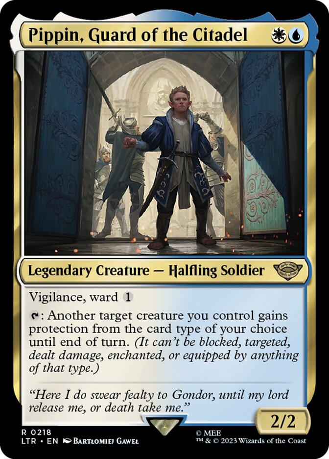 Pippin, Guard of the Citadel 218 (Universes Beyond: The Lord of the Rings: Tales of Middle-earth)  | Good Games Adelaide SA