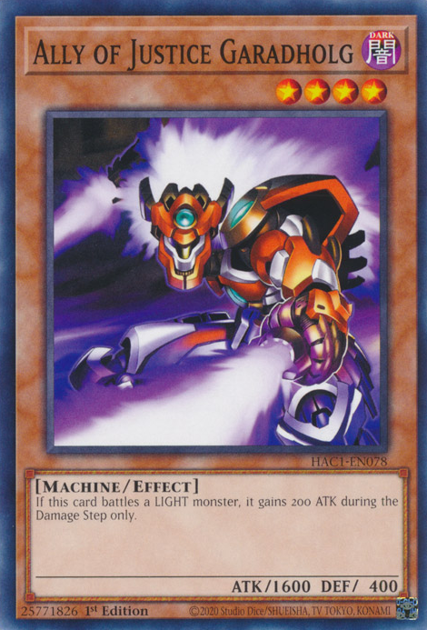 Ally of Justice Garadholg [HAC1-EN078] Common | Good Games Adelaide SA
