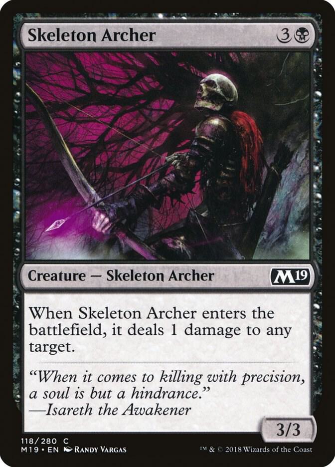 Skeleton Archer 118 (Core Set 2019)  - Foil | Good Games Adelaide SA