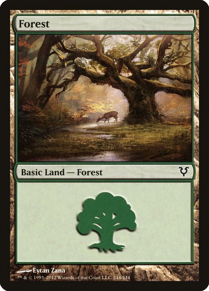 Forest 244 244 (Avacyn Restored)  - Foil | Good Games Adelaide SA
