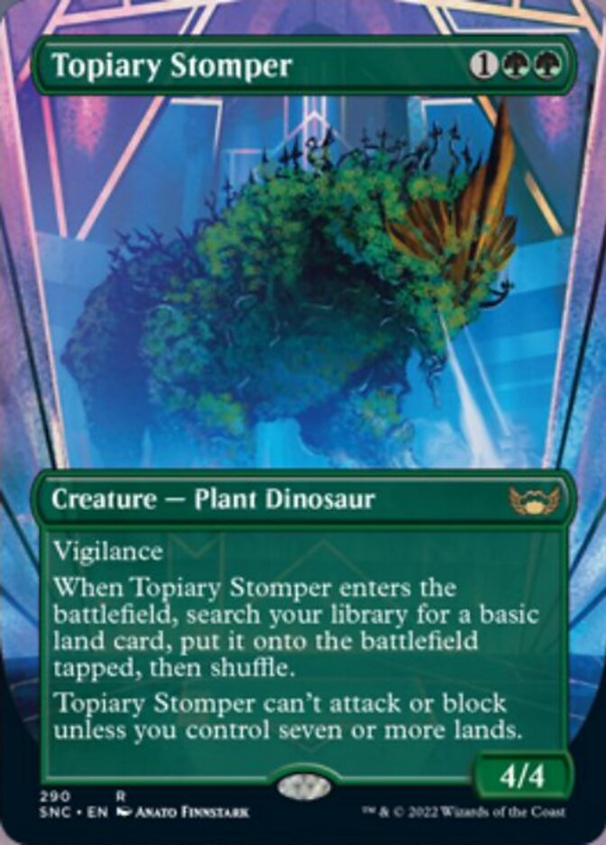 Topiary Stomper (Borderless Alternate Art) [Streets of New Capenna] | Good Games Adelaide SA
