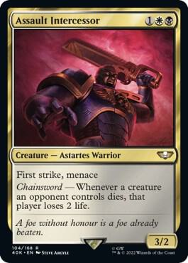 Assault Intercessor Surge Foil 104 (Universes Beyond: Warhammer 40,000)  - Foil | Good Games Adelaide SA