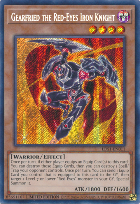 Gearfried the Red-Eyes Iron Knight [LDS1-EN011] Secret Rare | Good Games Adelaide SA