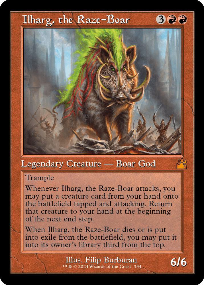 Ilharg, the Raze-Boar 334 (Ravnica Remastered)  | Good Games Adelaide SA