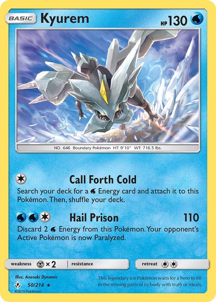 Kyurem 50/214 (SM - Unbroken Bonds)  - Holofoil | Good Games Adelaide SA